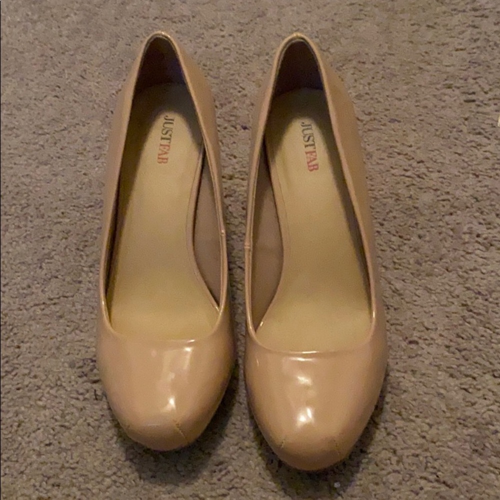 JustFab Joanna Patent Leather Heels- size 8.5
